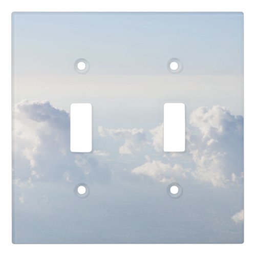 Above the clouds 2 wall art light switch cover
