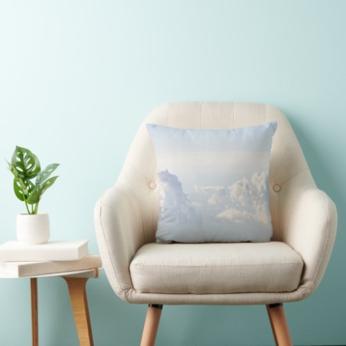 Above the clouds 2 wall art throw pillow