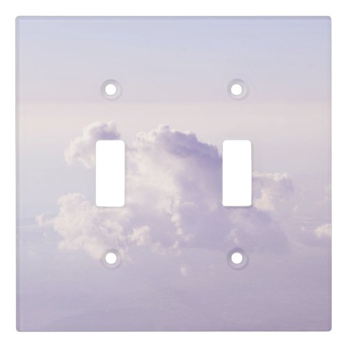 Above the clouds 3 wall art light switch cover