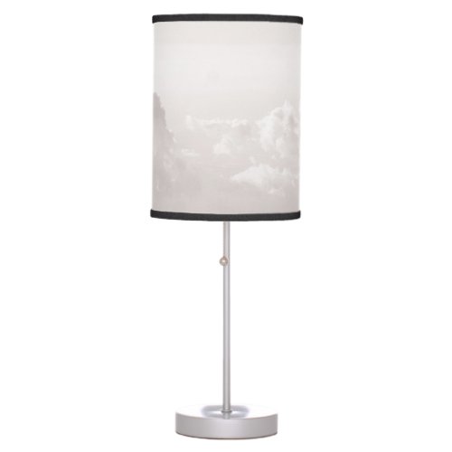 Above the clouds 4 wall art table lamp