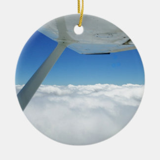 Above the clouds ceramic ornament