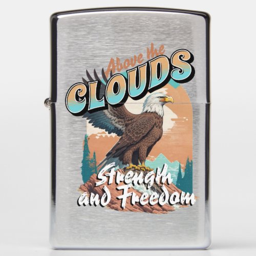 Above the Clouds Eagle Freedom Zippo Lighter