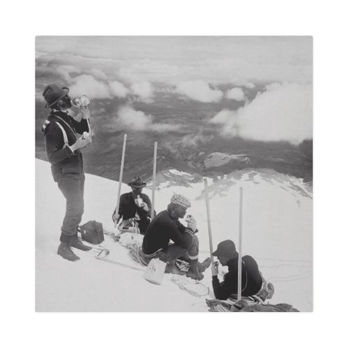 Above the Clouds on Mt Hood 1904 Metal Print
