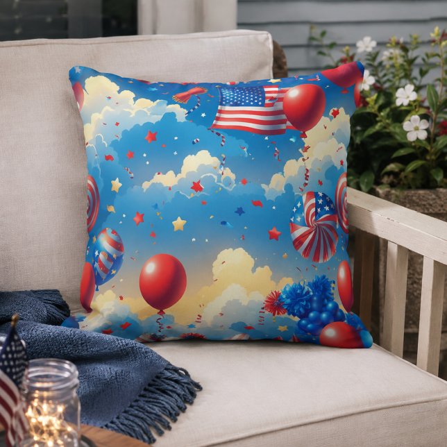 Above the Clouds Throw Pillow (Creator Uploaded)