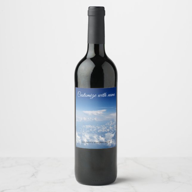 Above the Clouds Wine Label (Front)