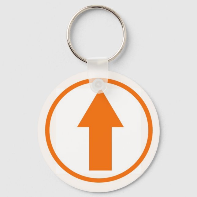 Above the Influence - Orange Keychain (Front)