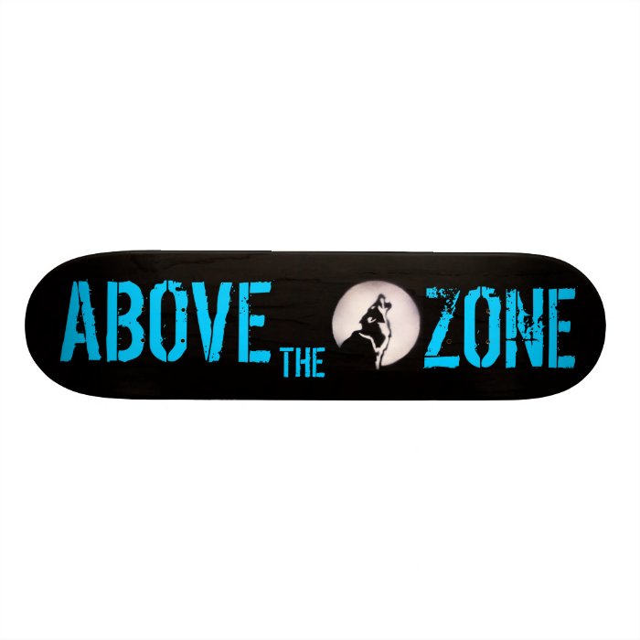 Above The Ozone BlacKKoyote Custom Skate Board