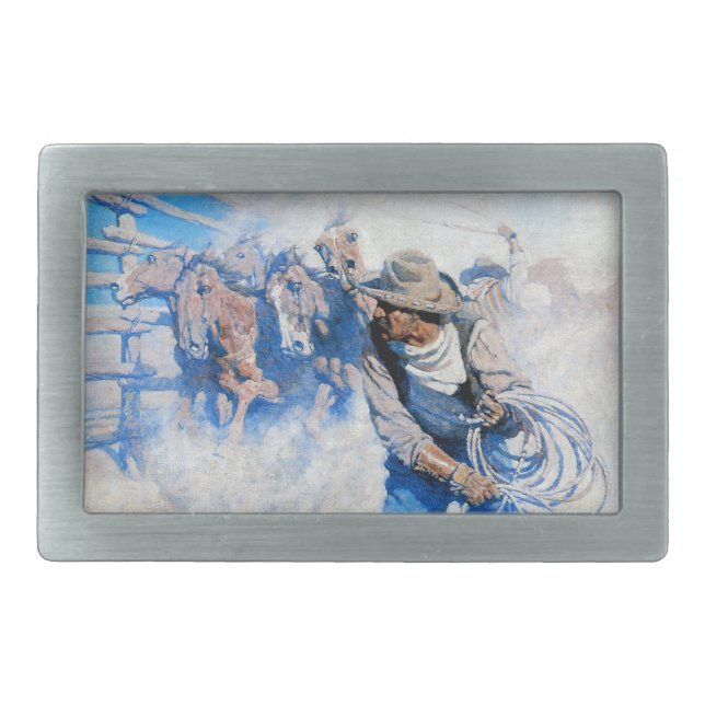 Above the Sea of Round Belt Buckle (Front)