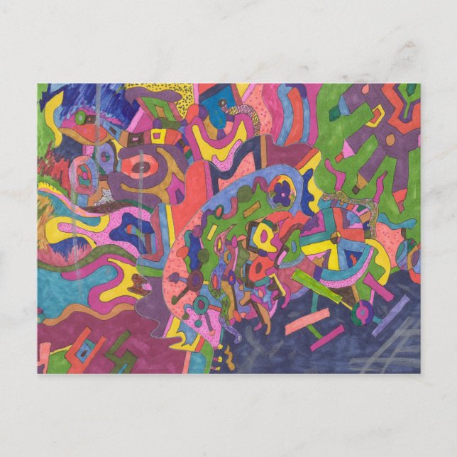 "Above the Storm" Abstract Art Postcard (Front)