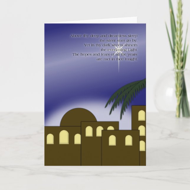 "Above thy deep..." Greeting Card (Front)