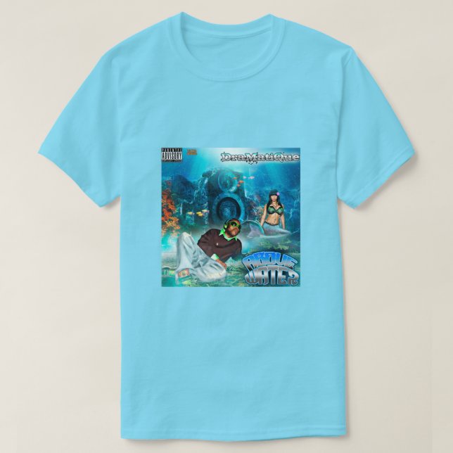 Above Water Graphic Tee ( Ocean Blue) (Design Front)
