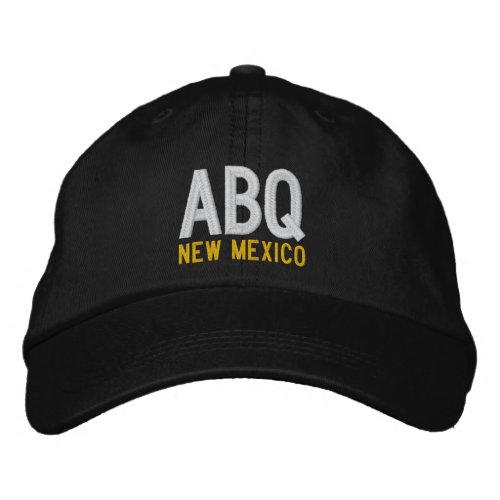 ABQ New Mexico Embroidered Baseball Hat
