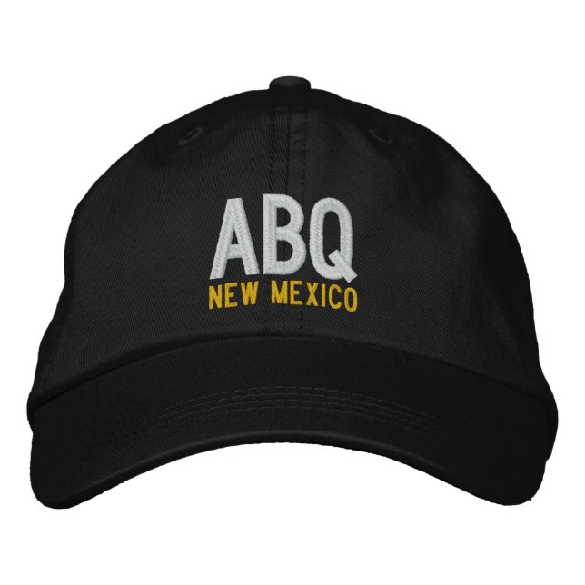 ABQ New Mexico Embroidered Baseball Hat (Front)