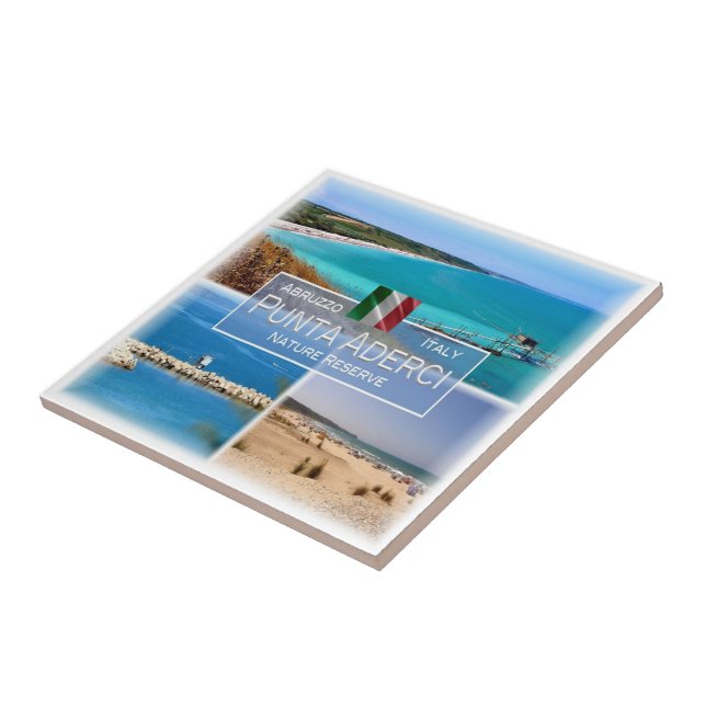 ABR006 PUNTA ADERCI, Abruzzo, Italy, Ceramic Tile (Side)