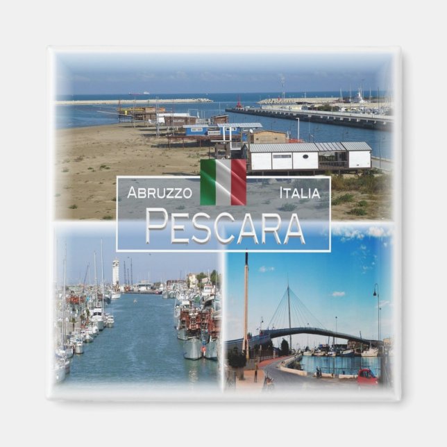 ABR007 PESCARA, Abruzzo, Italy, Fridge Magnet (Front)