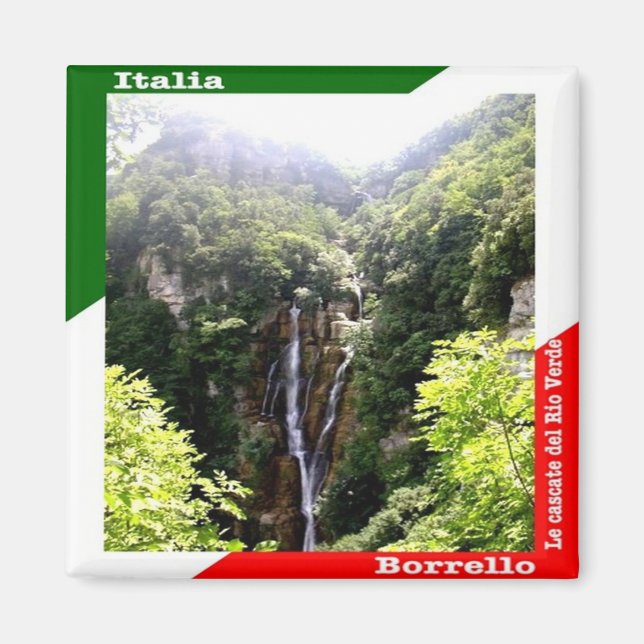 ABR016 BORRELLO, Waterfalls Rio Verde, Fridge Magnet (Front)