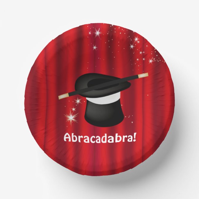 Abracadabra Magic Birthday Party  Paper Bowls (Front)