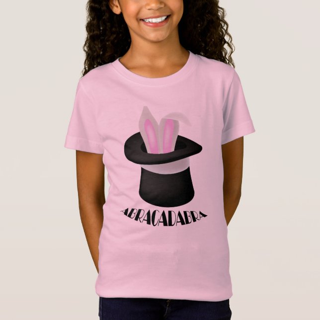 Abracadabra Magic Magician  Bunny T-shirt (Front)