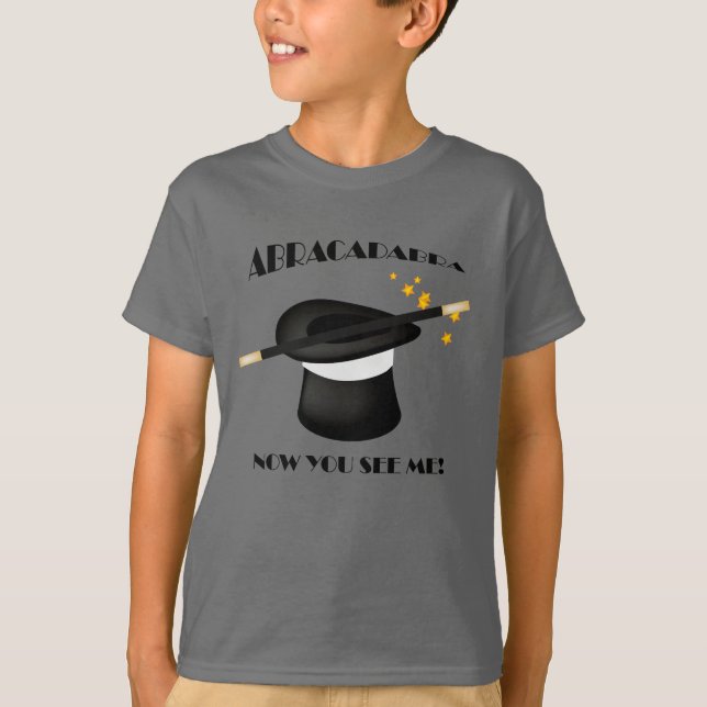 Abracadabra Magic Magician  Visable T-shirt (Front)