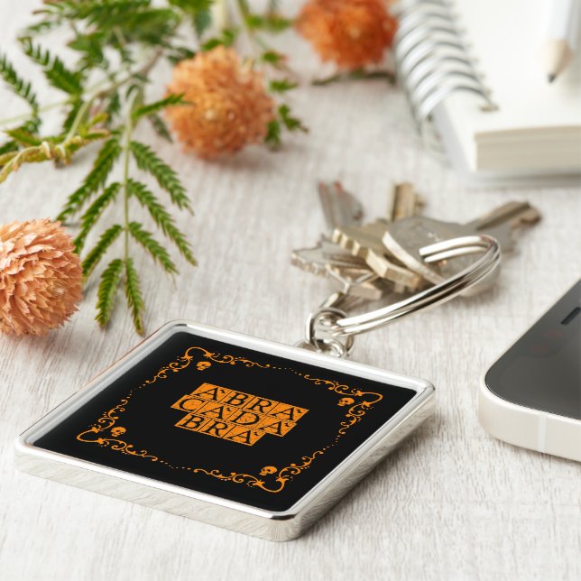 Abracadabra Magic Word Button Keychain (Side)