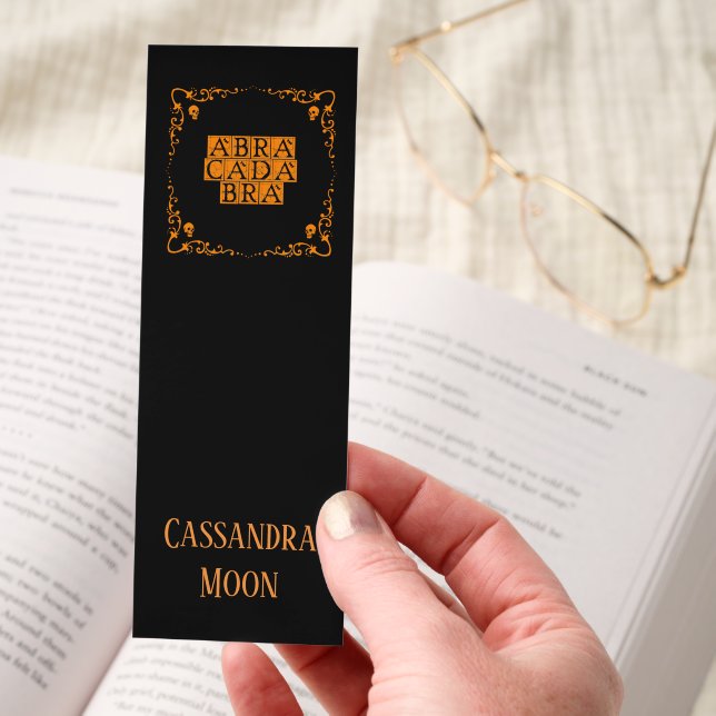 Abracadabra Magic Word  Personalized Bookmarks (Hand)