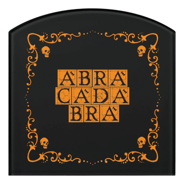 Abracadabra Magic Word Sign (Contour Front)