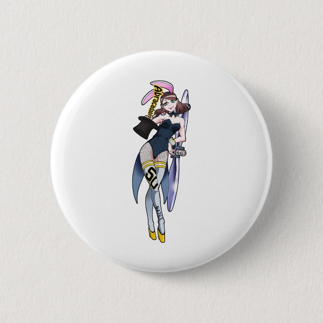 Abracadabra Mascot Button (Front)