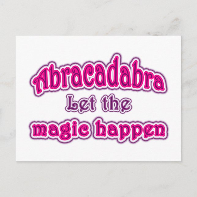 Abracadabra Postcard (Front)