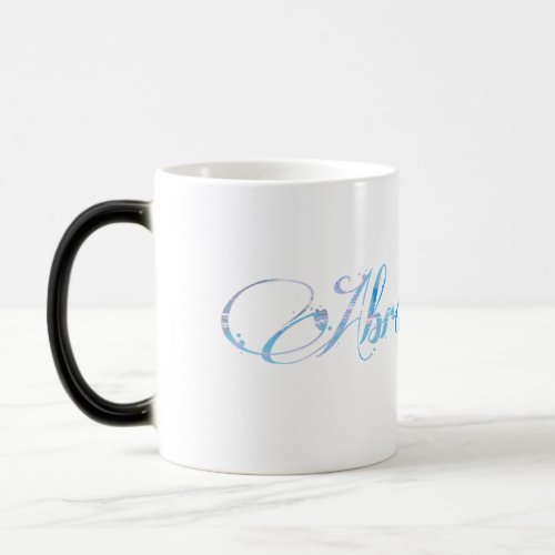 Abracadabra space colors text magic mug