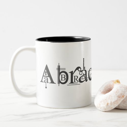 Abracadabra Text Two_Tone Coffee Mug