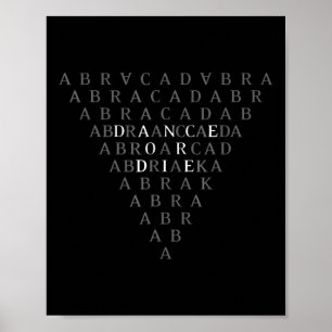 Abracadabra Vintage Gothic For Men Women  Poster