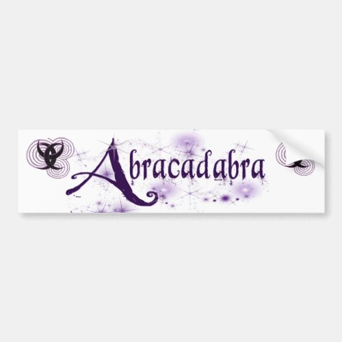 Abracadabra W Bumper Sticker