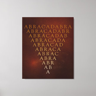 Abracadabra Wrapped Canvas Print