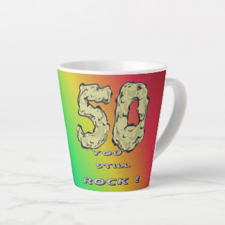 Abraham 50 th Anniversary Rainbow Latte Mug