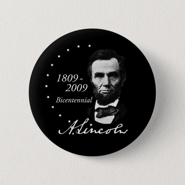Abraham (Abe) Lincoln Bicentennial Button (Front)