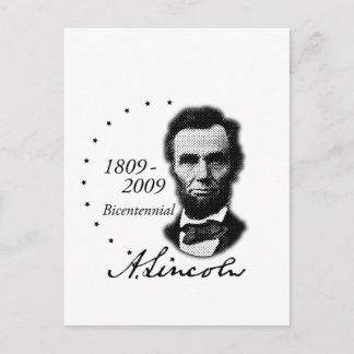 Abraham (Abe) Lincoln Bicentennial Postcard