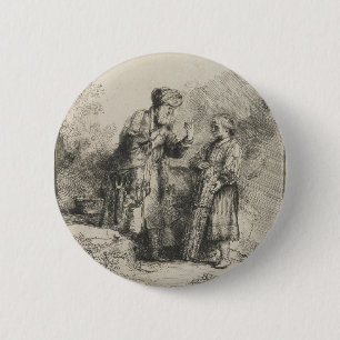 Abraham and Isaac Button