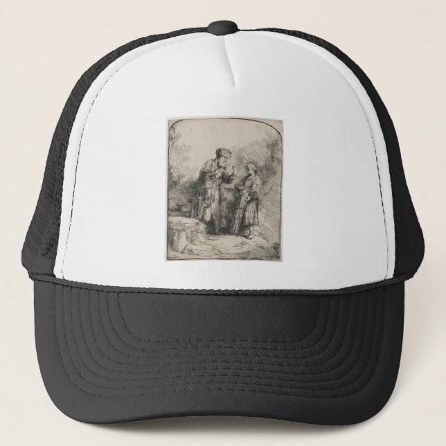Abraham and Isaac Trucker Hat (Front)
