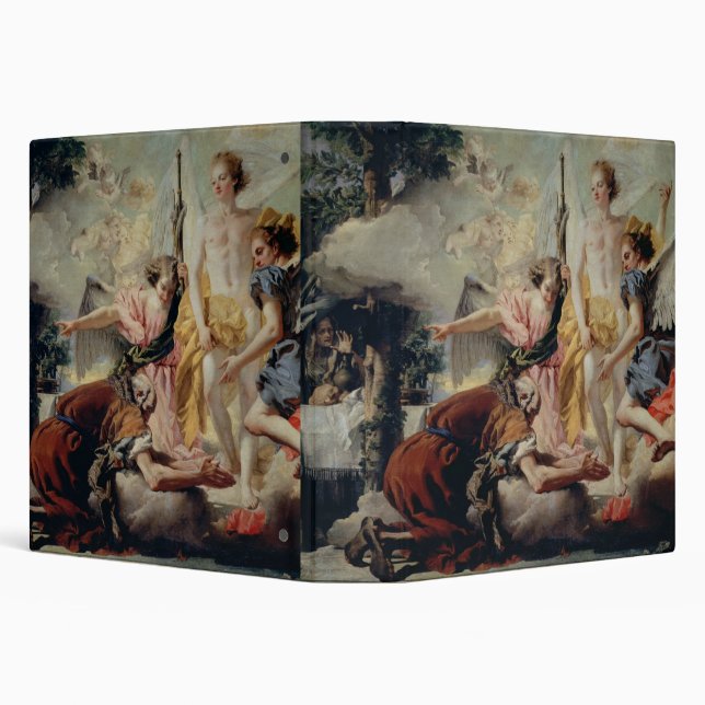 Abraham and the Three Angels 3 Ring Binder (Background)