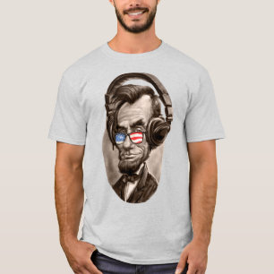 Abraham Chillincoln Lincoln Patriotic Sunglasses T-Shirt
