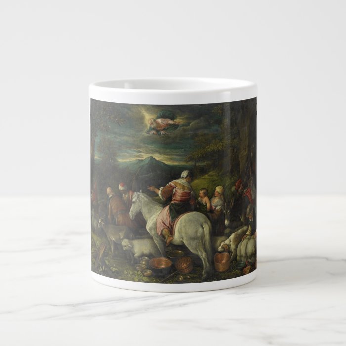 Abraham Departs Out of Haran by Francesco Bassano Extra Large Mugs