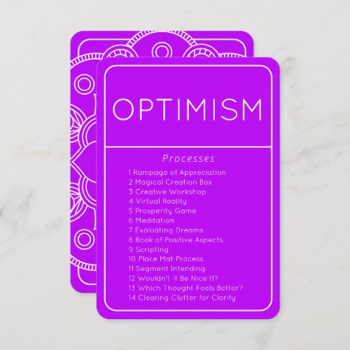 Abraham Hicks Optimism Law of Attraction Card
