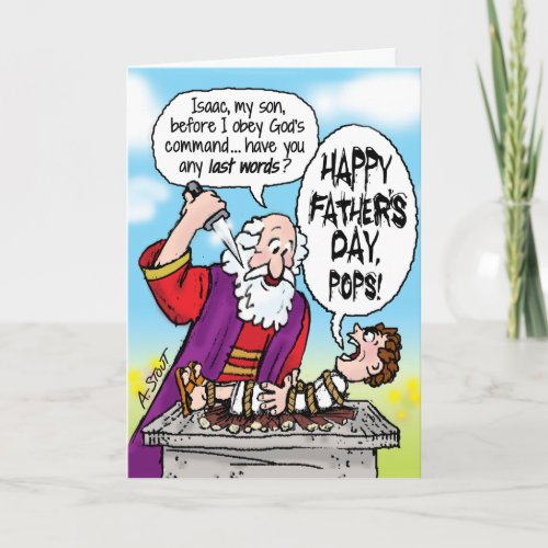 Abraham  Isaac Fathers Day Card