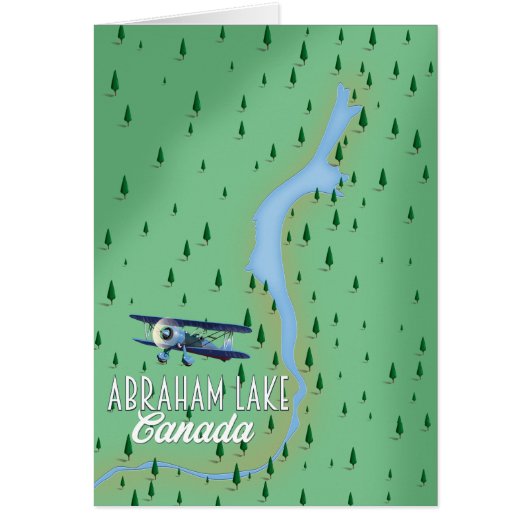 Abraham Lake, canada Cards (Front)