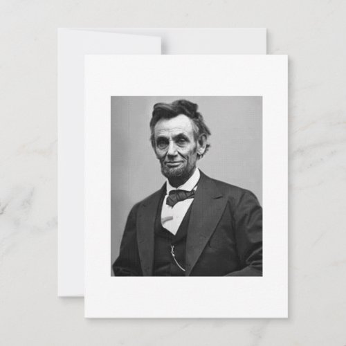 Abraham Lincoln Custom Announcement