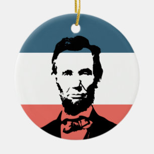 Abraham Lincoln 16th President Ceramic Ornament
