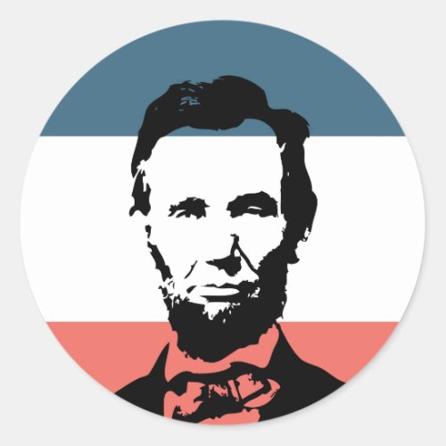 Abraham Lincoln 16th President Classic Round Sticker