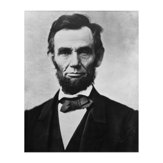 Abraham Lincoln: 16th President of America Acrylic Print (Front)