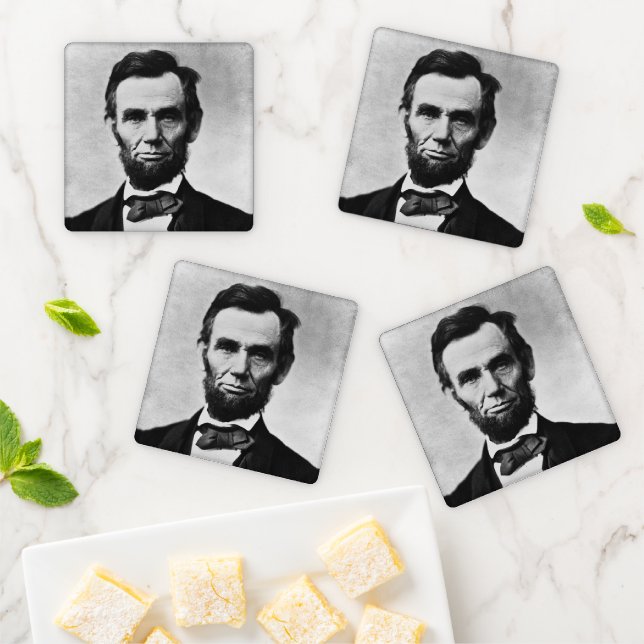 Abraham Lincoln: 16th President of America Coaster Set (In Situ)