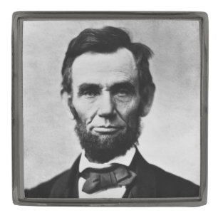 Abraham Lincoln: 16th President of America Gunmetal Finish Lapel Pin